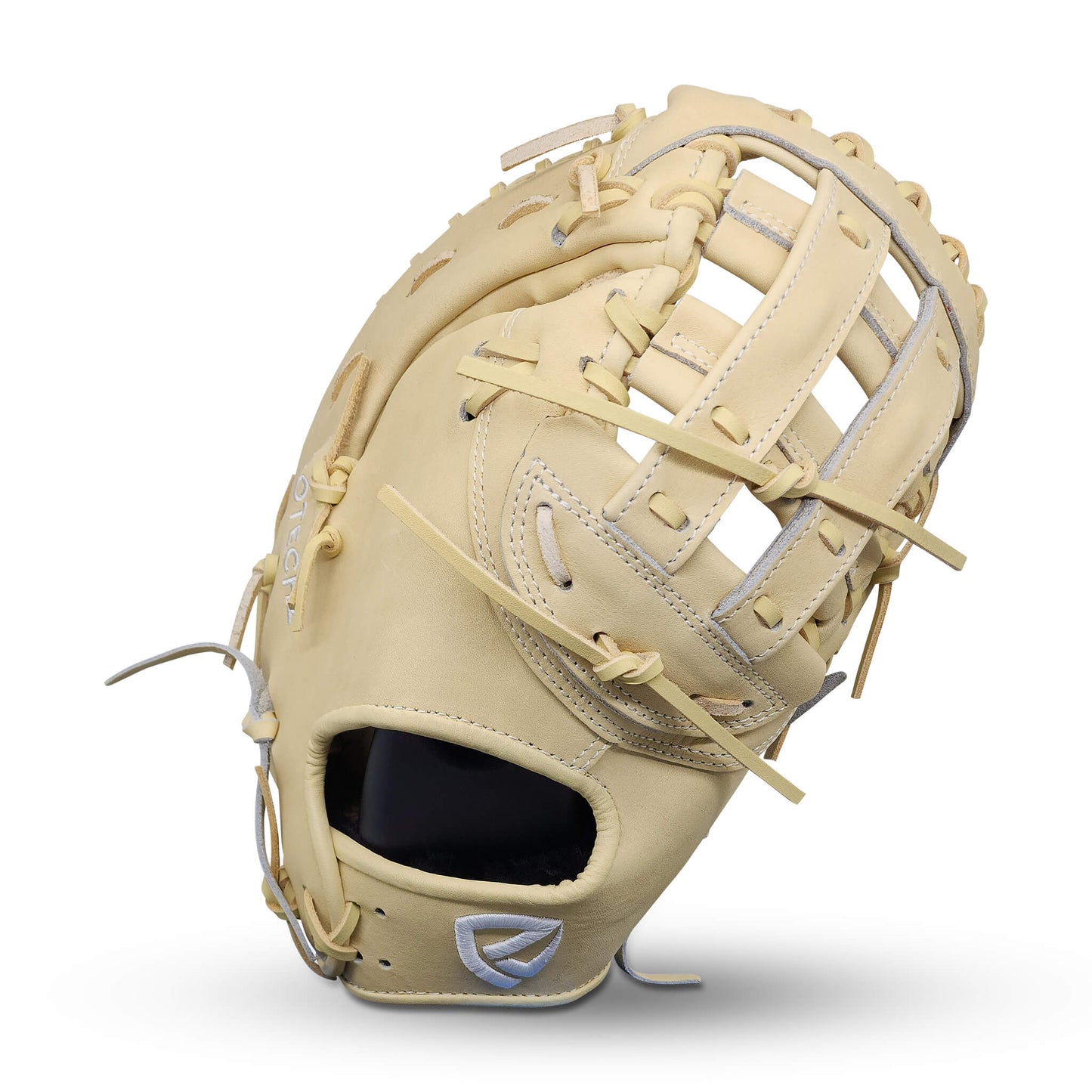 Titan Series 13” First Base Mitt with H-Web, Camel Shell and Palm, and Camel Lacing – RHT