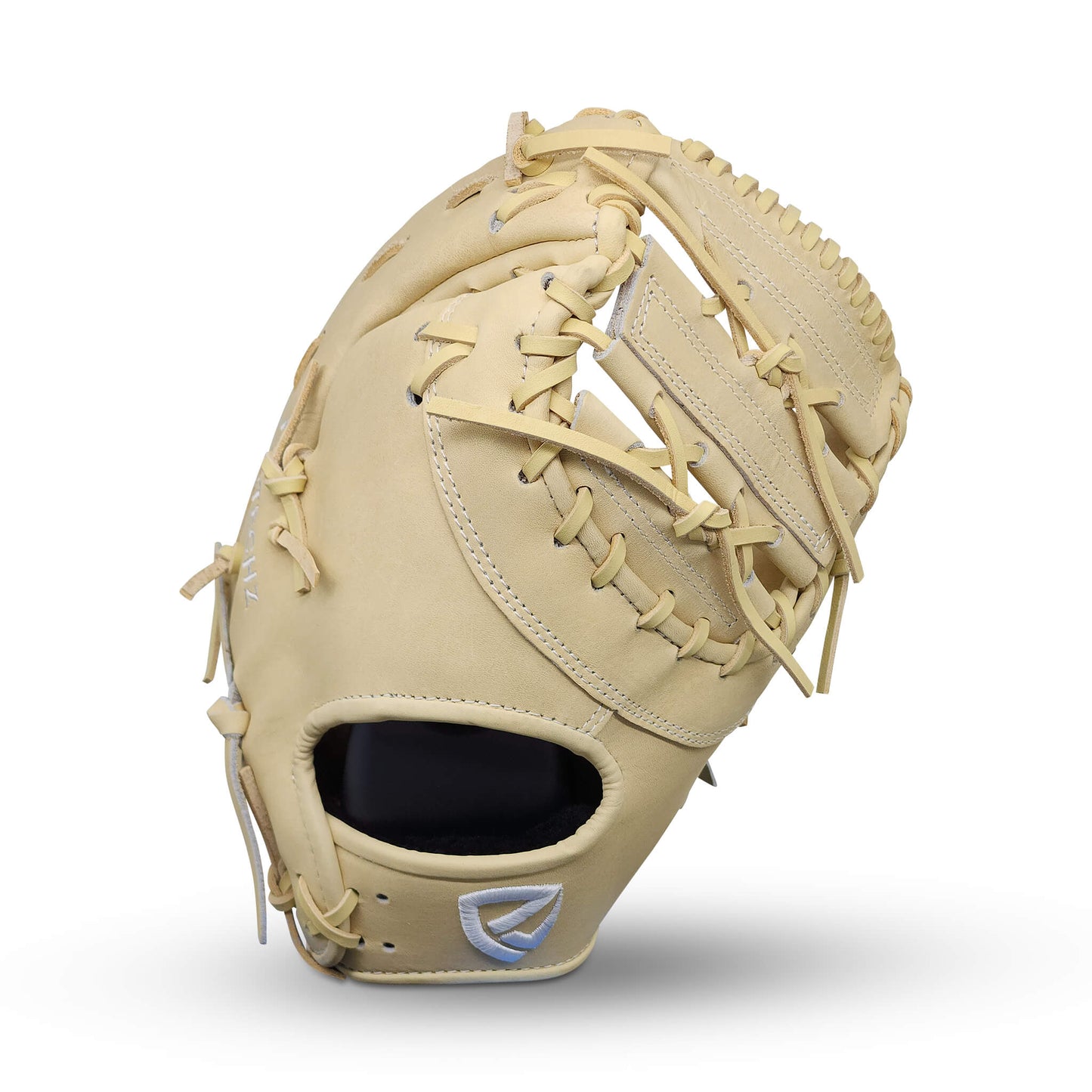 Titan Series 13” First Base Mitt with Dual Bar Web, Camel Shell and Palm, and Camel Lacing – RHT