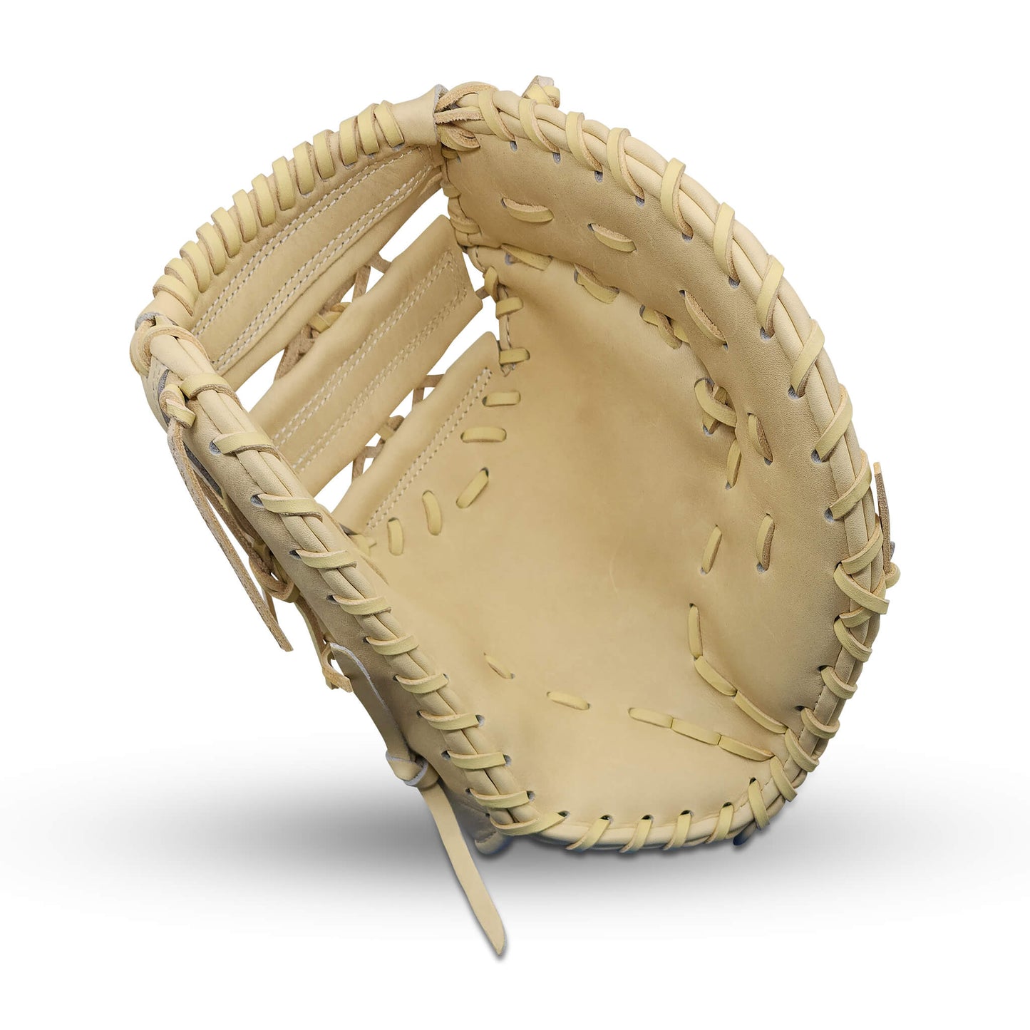 Titan Series 13” First Base Mitt with Dual Bar Web, Camel Shell and Palm, and Camel Lacing – RHT