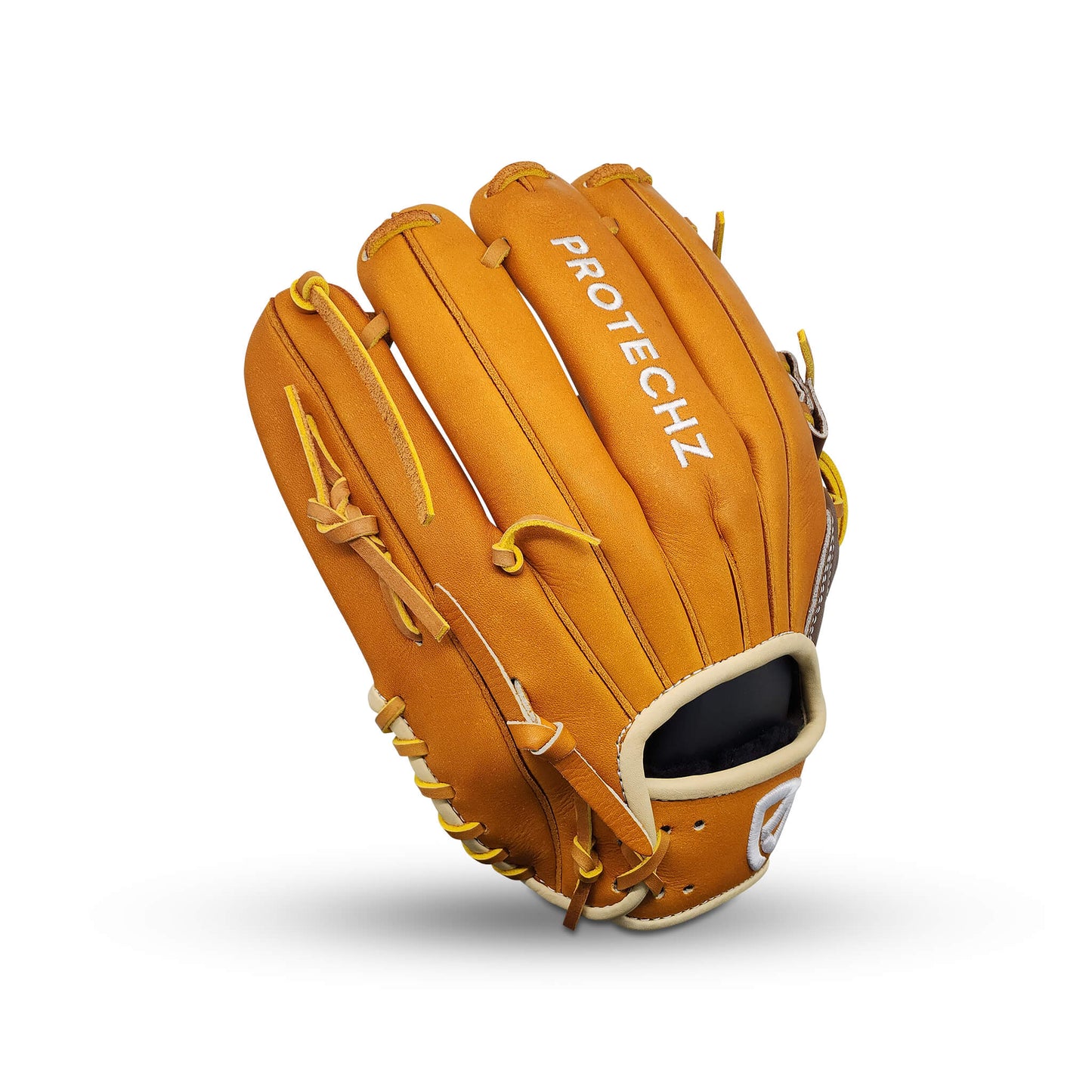 Velocity Series Limited Edition 11.75” Infielder’s Glove with I-Web, Tan Shell, Dark Brown Palm, Tan Lacing, and Embroidered US Flag – RHT