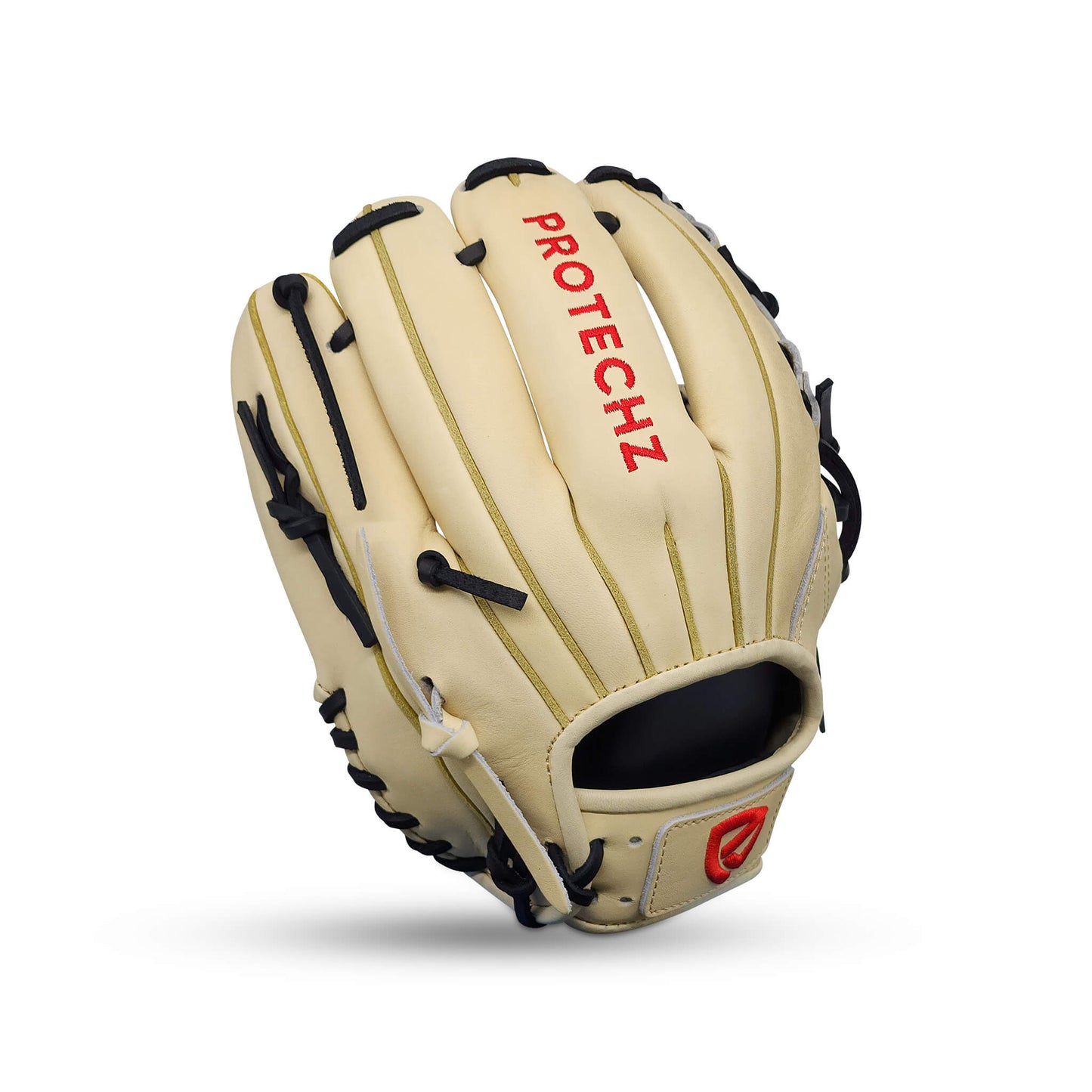 Titan Series Limited Edition 11.50” Infield Glove with I-Web, Camel Shell and Palm, Black Lacing, and Embroidered Texas Flag – RHT
