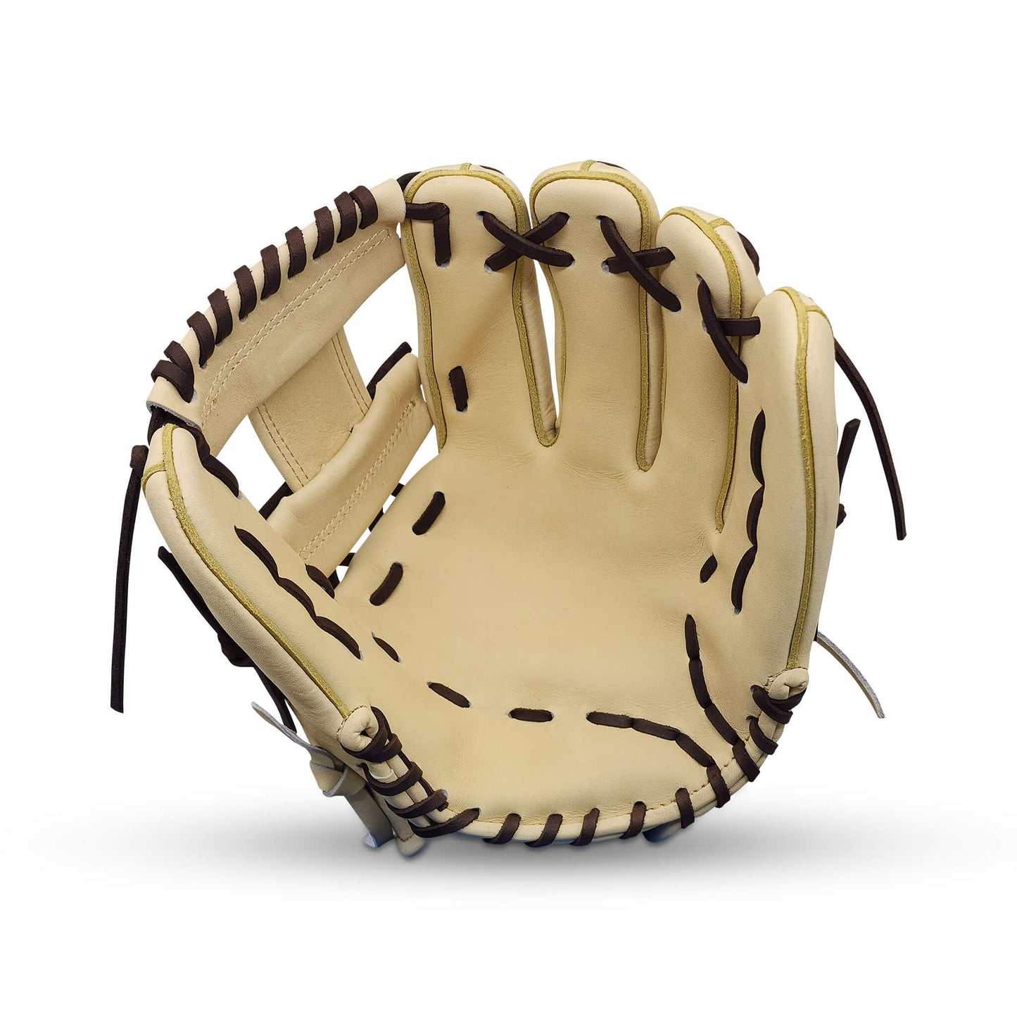 Titan Series Limited Edition 11.50” Infield Glove with I-Web, Camel Shell and Palm, Dark Brown Lacing, and Embroidered Texas Flag – RHT