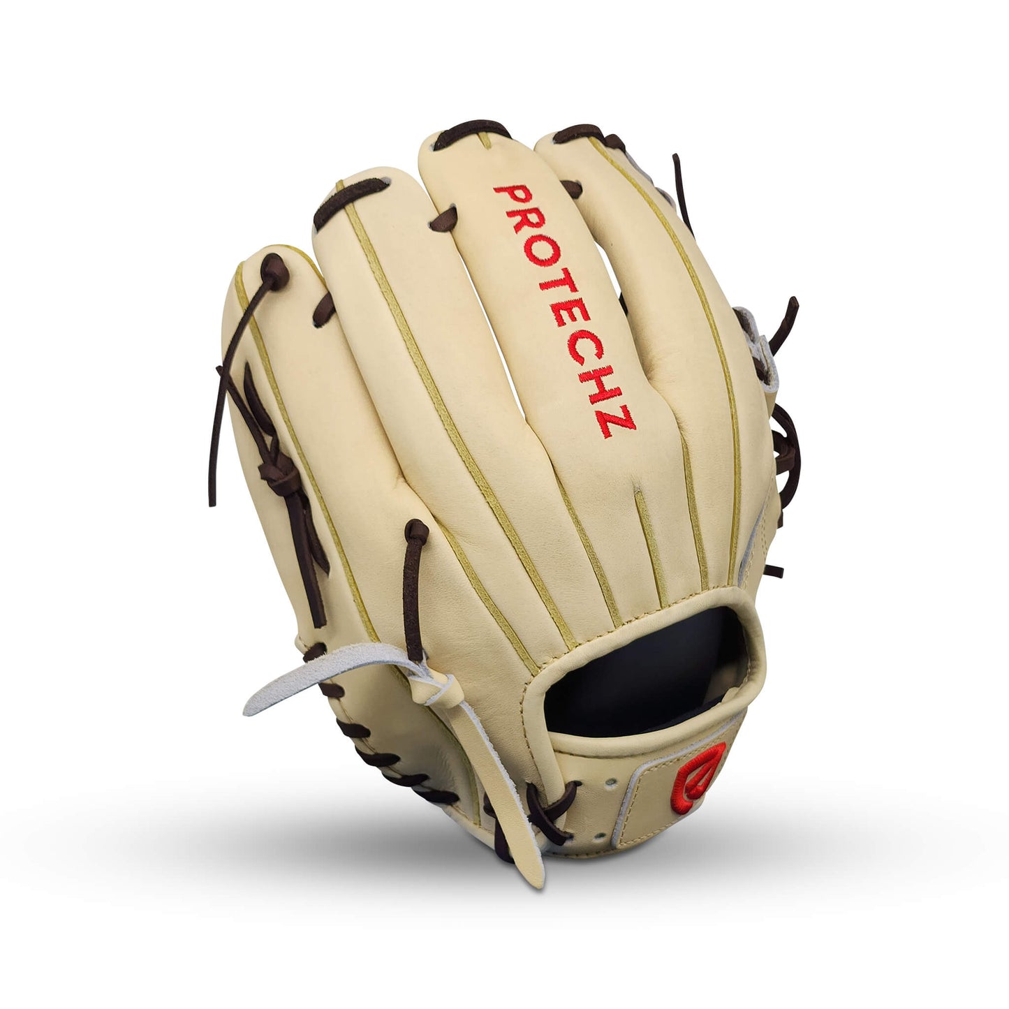 Titan Series Limited Edition 11.50” Infield Glove with I-Web, Camel Shell and Palm, Dark Brown Lacing, and Embroidered Texas Flag – RHT