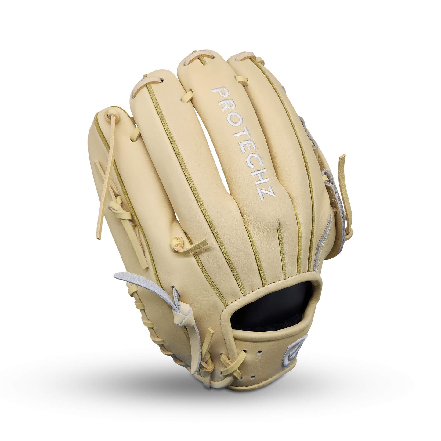 Titan Series 11.75” Infield Glove with H-Web, Camel Shell and Palm, and Camel Lacing – RHT