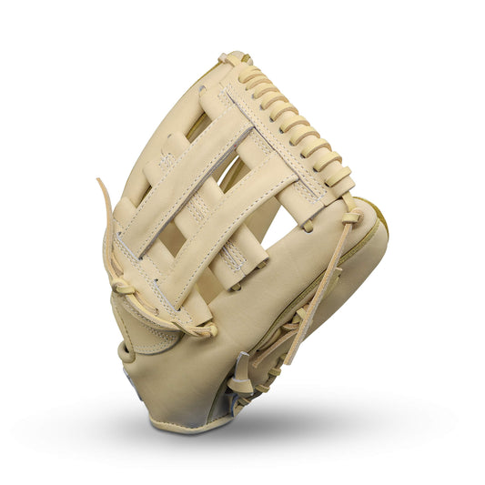 Titan Series 11.75” Infield Glove with H-Web, Camel Shell and Palm, and Camel Lacing – RHT