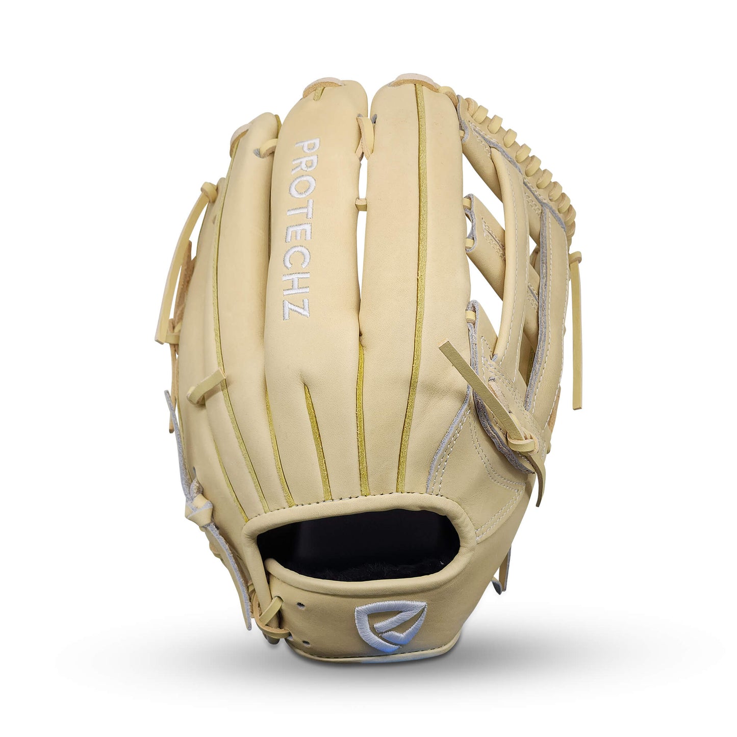 Titan Series 12.75” Outfield Glove with H-Web, Camel Shell and Palm, and Camel Lacing – RHT