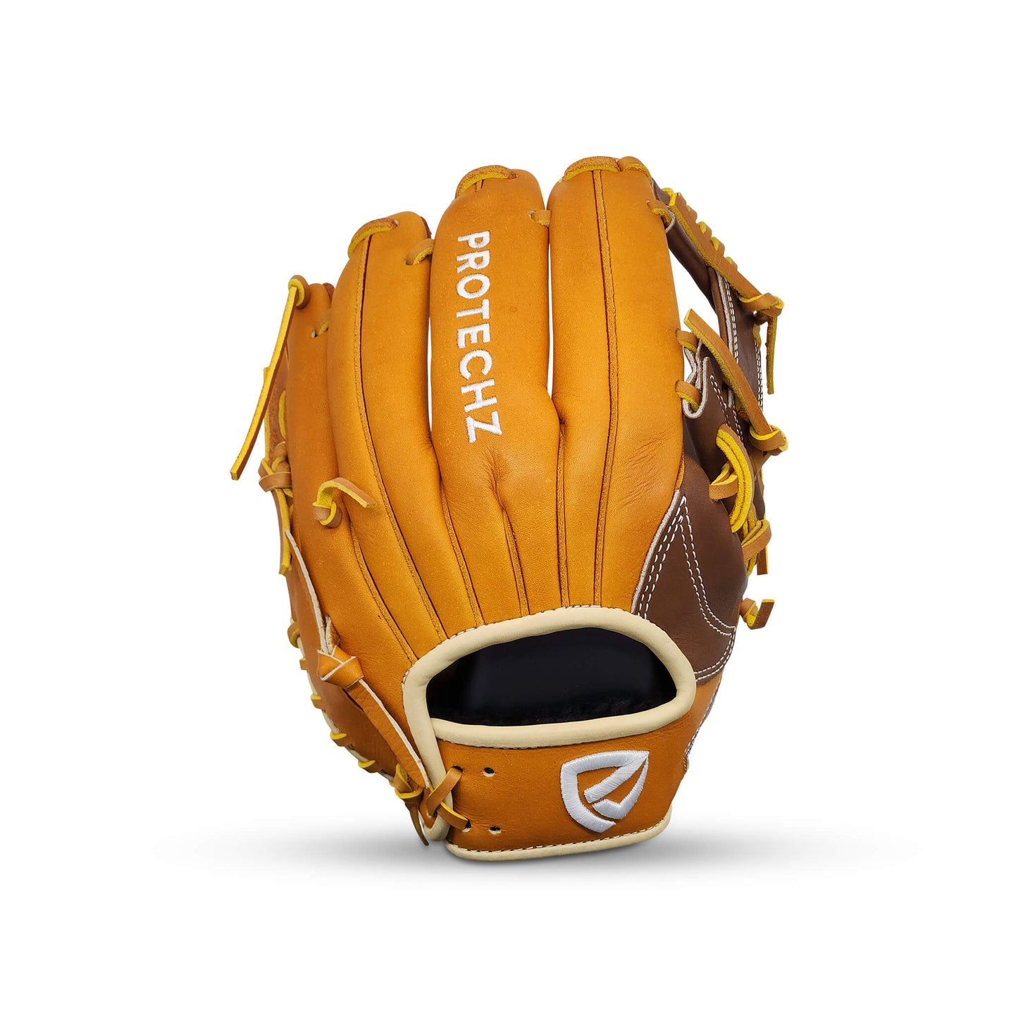 Velocity Series Limited Edition 11.75” Infielder’s Glove with I-Web, Tan Shell, Dark Brown Palm, Tan Lacing, and Embroidered US Flag – RHT